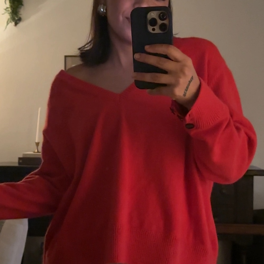 Red sweatshirt